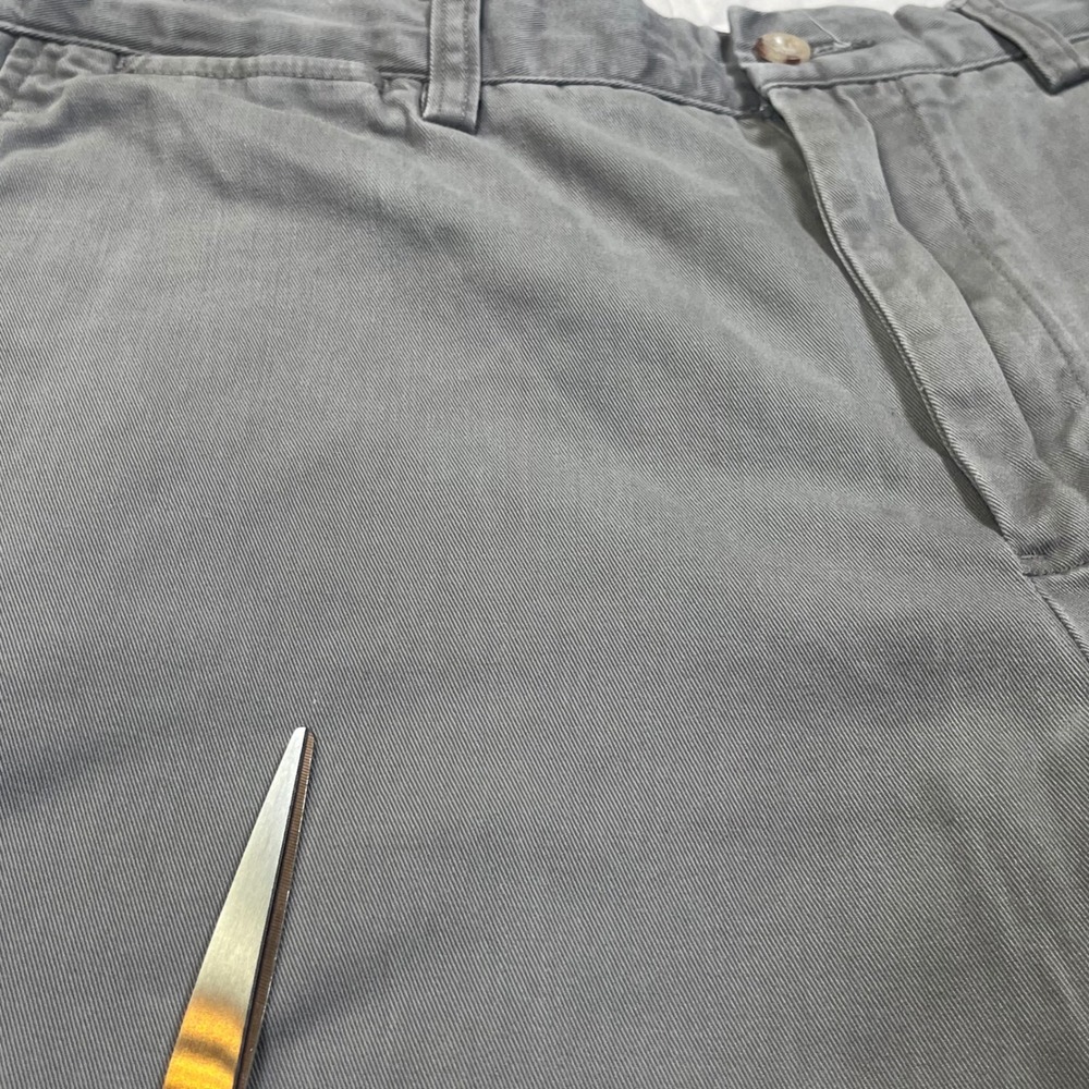 Vintage 90s Polo Ralph Lauren Preston Pant Gray Chino Classic Preppy 36x34 - Picture 10 of 11